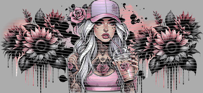 16oz Sunflower Girl-SU-310